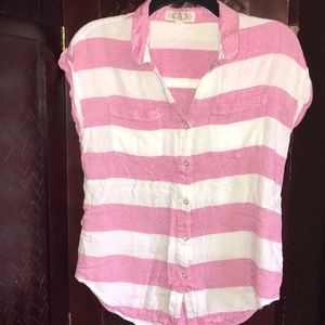 Pink and white striped shirt